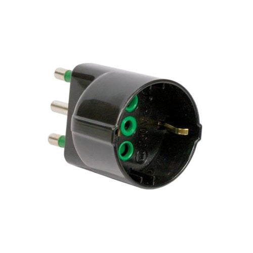 Adattatore Fanton 82131 spina italiana 16A Nero