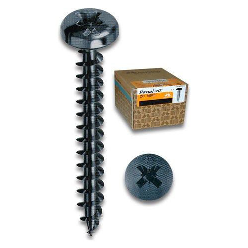 Viti legno Mustad PVACZC400200KNC PANEL VIT Zincato nero