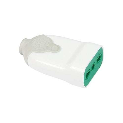 Presa elettrica Fanton 86000 BICÒ Bianco e Verde