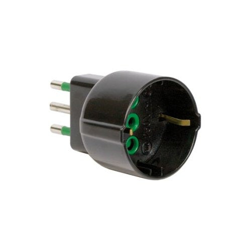 Adattatore Fanton 82121 spina italiana 10A Nero