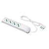 Multipresa tavolo Fanton 410110 FIDO 10/16A Bianco