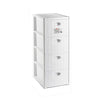 Cassettiera salvaspazio Stefanplast 30300 ELEGANCE 4C Slim Bianco