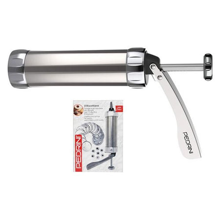 Stampo biscotti Pedrini 03GD272 Biscottiere Pistola Siringa Cromato