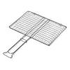 Griglia barbecue Ompagrill B02737 Rete Doppia Senza Piedi Cromo lucido