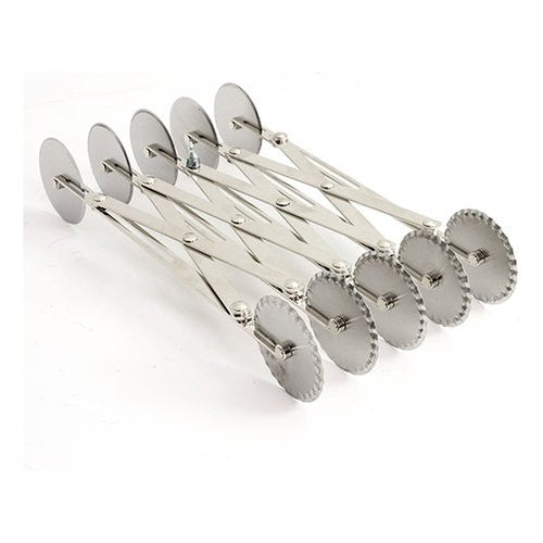 Taglia pasta Kaufgut 040691 EVA Professionale 5 liscie + 5 rotelle den