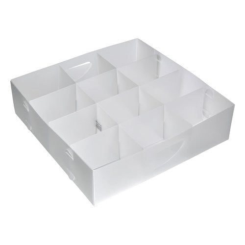 Scatola salvaspazio Domoliving 911000 Organizer cassetto 12p Bianco tr