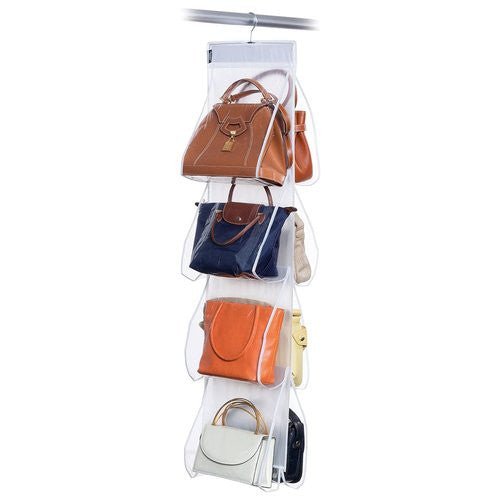 Organizer appendibile Domoliving 908045 Portaborse 8 Tasche Trasparent