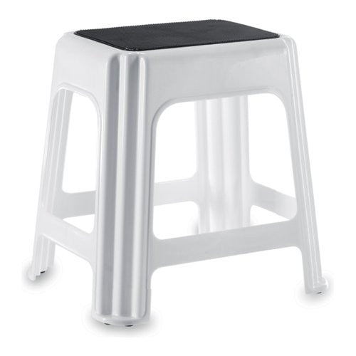 Sgabello bagno Giganplast 7595M BI Multiuso con copriseduta Bianco