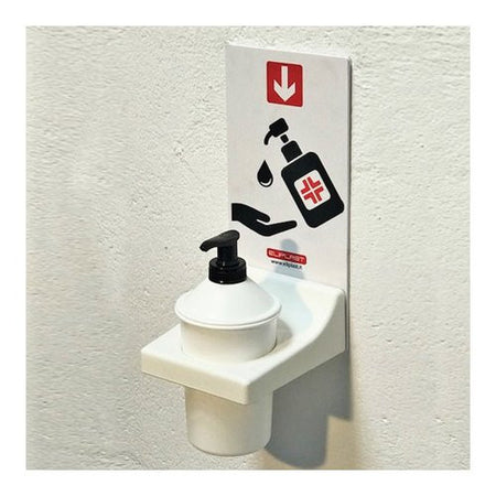 Porta sapone parete Eliplast 1010 1 Kit sanificazione mani Bianco