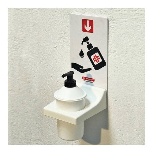 Porta sapone parete Eliplast 1010 1 Kit sanificazione mani Bianco