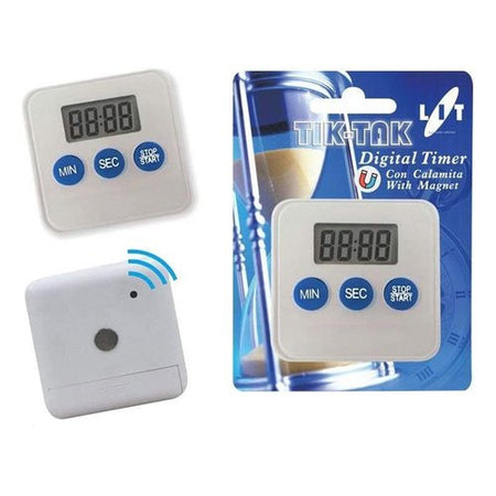 Timer cucina Lit Gas DIGITAL TIMER Magnetico 60 minuti Bianco