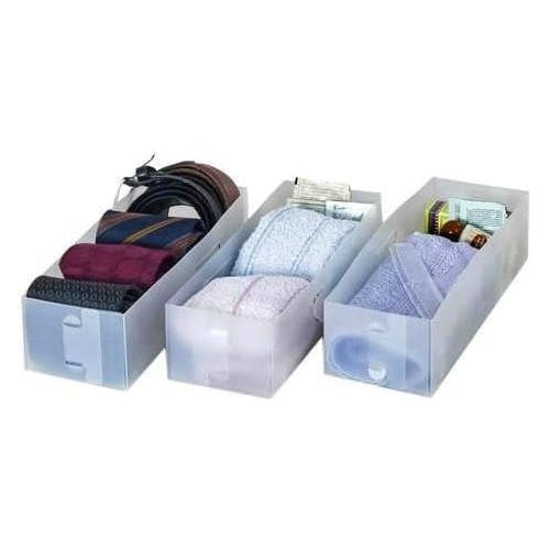 Scatola salvaspazio Domoliving 911020 Small 3 pz Bianco traslucido