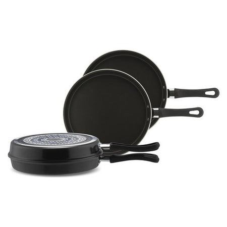 Padella girafrittata Piardinox DUEG2425NEIN Nero