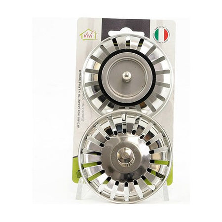 Tappo lavello Gnali 2GLG Griglia scatto 2 pz Acciaio