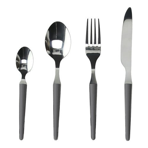 Set posate tavola Tognana R7799242791 ZEN Antracite e Cromo