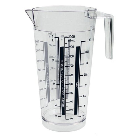 Contenitore graduato Cosmoplast 415 caraffa dosa alimenti Trasparente