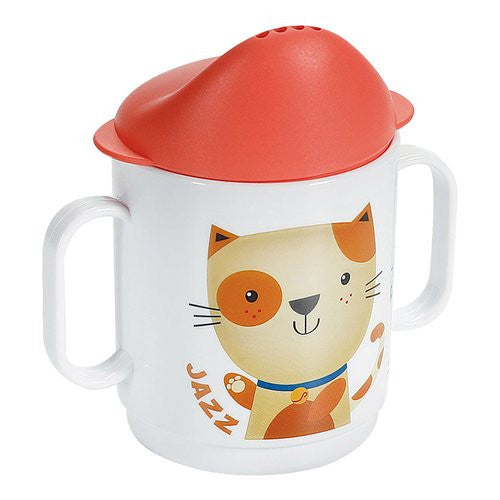 Bicchiere bimbo Cosmoplast 262 con coperchio 2 manici Assortito