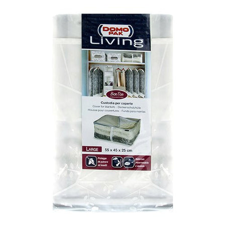 Custodia coperte Domoliving 908020 BOB TON con cerniera zip Bianco e G