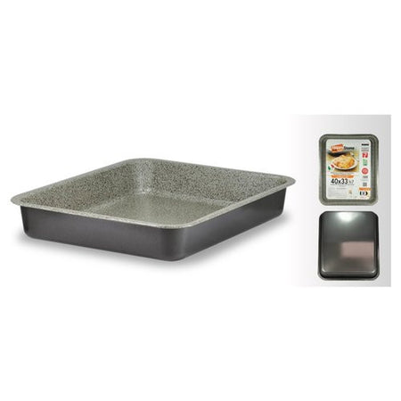 Teglia Mamù HAPSTTEGREAT4033H HAPPY STONE alta Grigio pietra