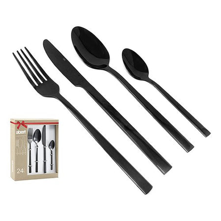 Set posate tavola Abert LBN4280240F BOND BLACK Nero