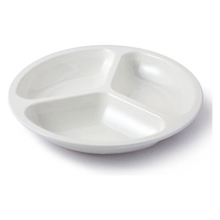 Piatto fondo Cartaffini V10200BB Triplo scomparto Bianco