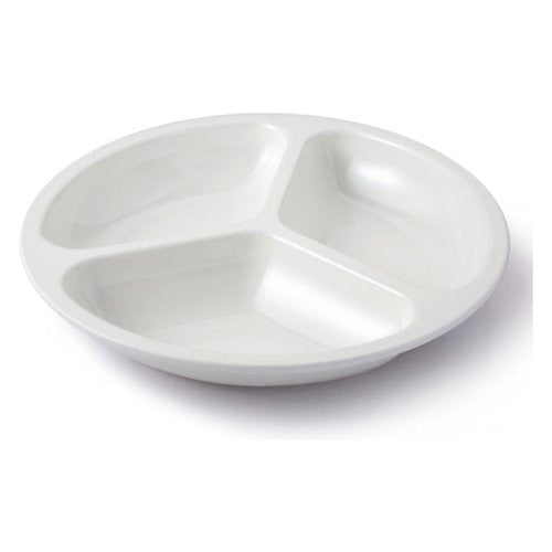 Piatto fondo Cartaffini V10200BB Triplo scomparto Bianco