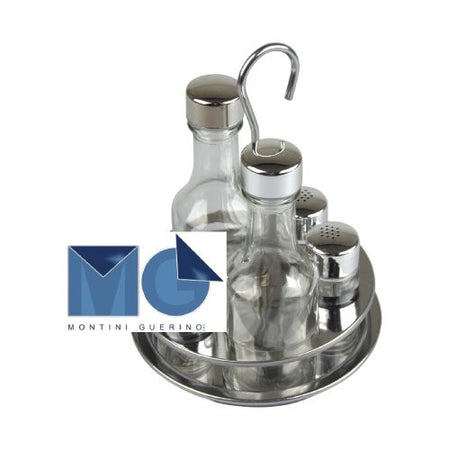 Set condimento Montini Guerino 813EE DAISY 4 pz Cromo