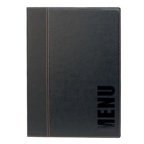 Porta menù Vermes MC TRA4 BL SECURIT A4 Trendy Nero