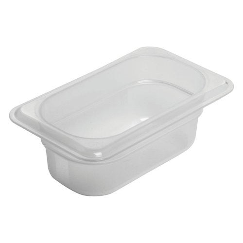 Bacinella alimenti Mod. 1/9 Cambro 92PP190 GASTRONORM Bianco traslucid