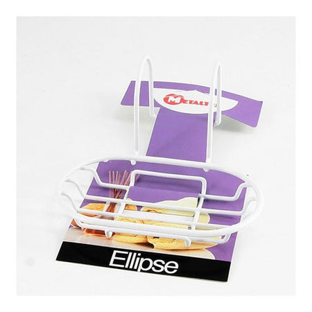 Porta sapone appoggio Metaltex 40 02 01 ELLIPSE Vasca da bagno Bianco