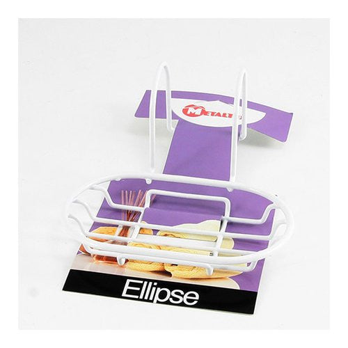 Porta sapone appoggio Metaltex 40 02 01 ELLIPSE Vasca da bagno Bianco