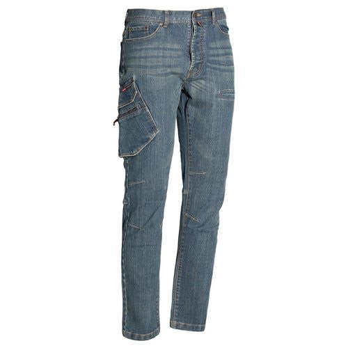 Pantaloni lavoro Issaline 8025BP 040 L STRETCH LINE Pockets Blu