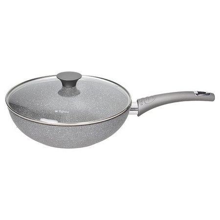 Wok Tognana WR7915TPROQ PURE ROQ 1 manico con coperchio Grigio