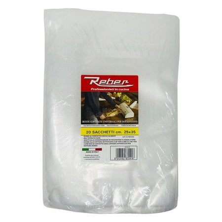 Sacchetti sottovuoto Reber 6724N 20 Goffrati 25x35cm Clear