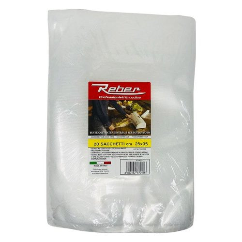 Sacchetti sottovuoto Reber 6724N 20 Goffrati 25x35cm Clear
