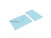 Busta con biglietto 9x14 celeste cf.100
