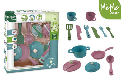 Meme Green Terry Set Cucina