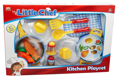 Pentole grandi e mestoli con guanto Kidz Corner