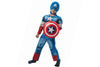 Costume Capitan America con muscoli 5-7anni