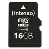 INTENSO MICRO SDHC 16GB CLASSE 10 + ADATTATORE SD
