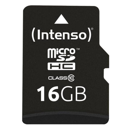 INTENSO MICRO SDHC 16GB CLASSE 10 + ADATTATORE SD