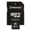 INTENSO MICRO SDHC 16GB CLASSE 10 + ADATTATORE SD