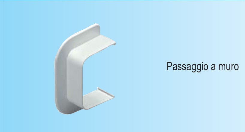 First profilfreddo passaggio a muro per canalina 65x50mm