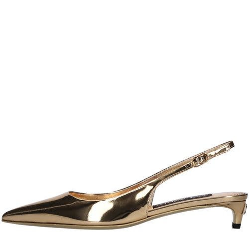 Dolce & Gabbana Scarpe con Tacco Oro da donna