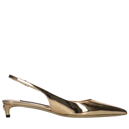 Dolce &amp; Gabbana Scarpe con Tacco Oro da donna