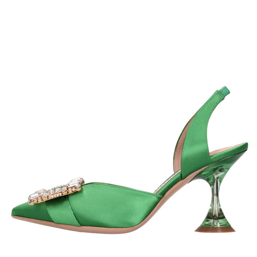 FRANCESCO SACCO Scarpe con Tacco Verde da donna