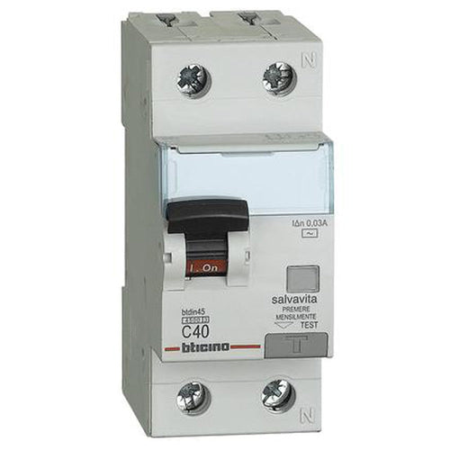 Differenziale magnetotermico 1P+N 0,03 40A Bticino