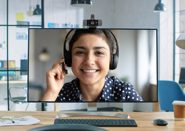 Webcam USB QHD 1440p con Cancellazione del Rumore