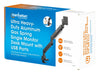 Supporto da Tavolo per Monitor Singolo 17-57'' con Molla a Gas in Alluminio Ultra Resistente con Porte USB