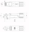 Plug RJ45 Cat.8 Schermato STP Tooless